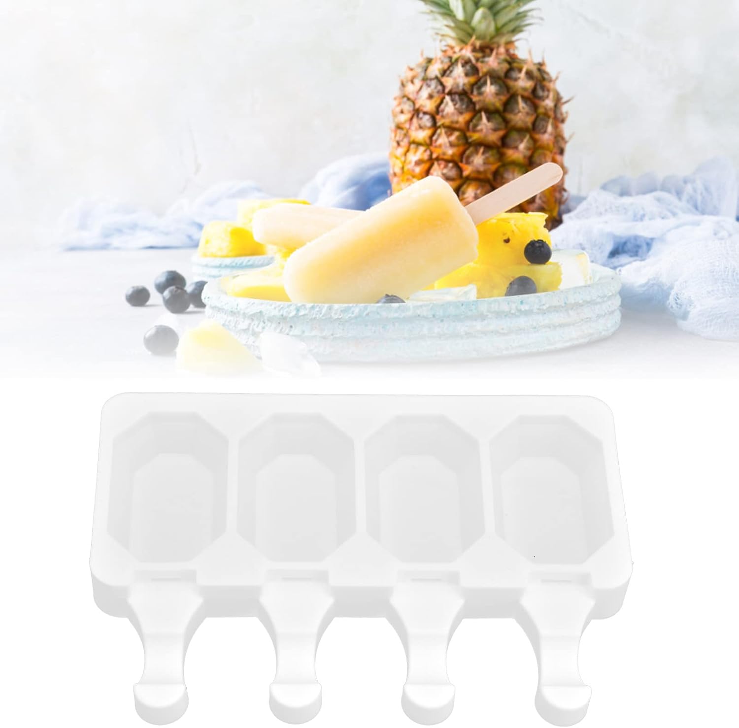 Ice Cream Popsicles Tool Silicone Diy Molds Tools Utensil Tool Tool Molding Molde for Dessert Molder Dessert Ice Cream for Portable Bars (#4)