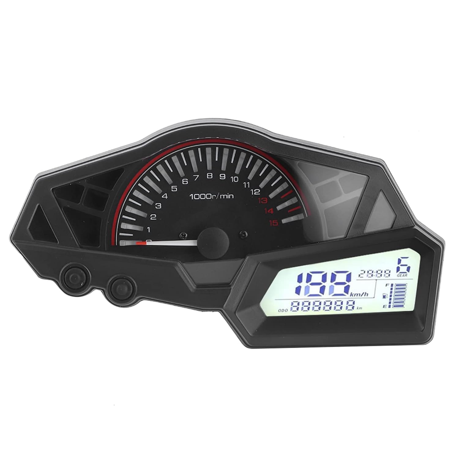 Medidor de combustible para motocicleta LCD, 15000 rpm, repuesto para KAWASAKI NINJA 300EX300300SE 1315 2015 ninja 300 odómetro, tacómetro de