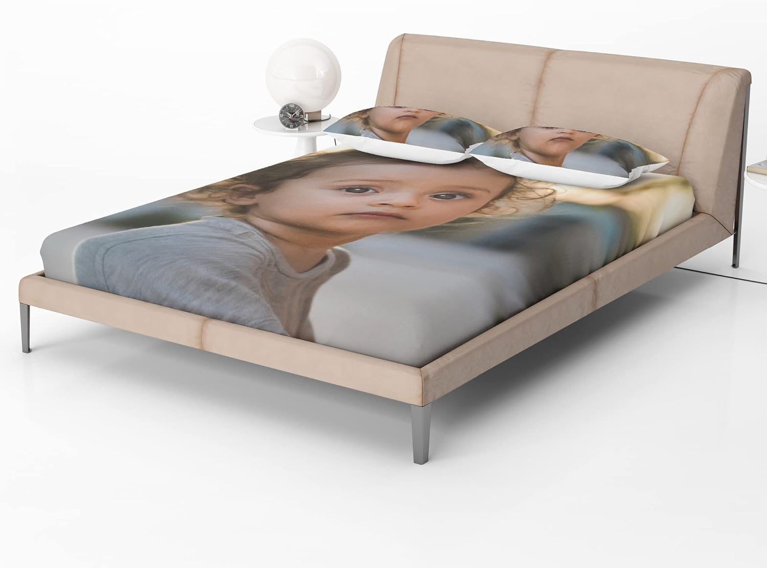 Sábana bajera personalizada con fotos, diseña tu propia sábana bajera, tamaño personalizado, funda de cama personalizada, bolsillo profundo para