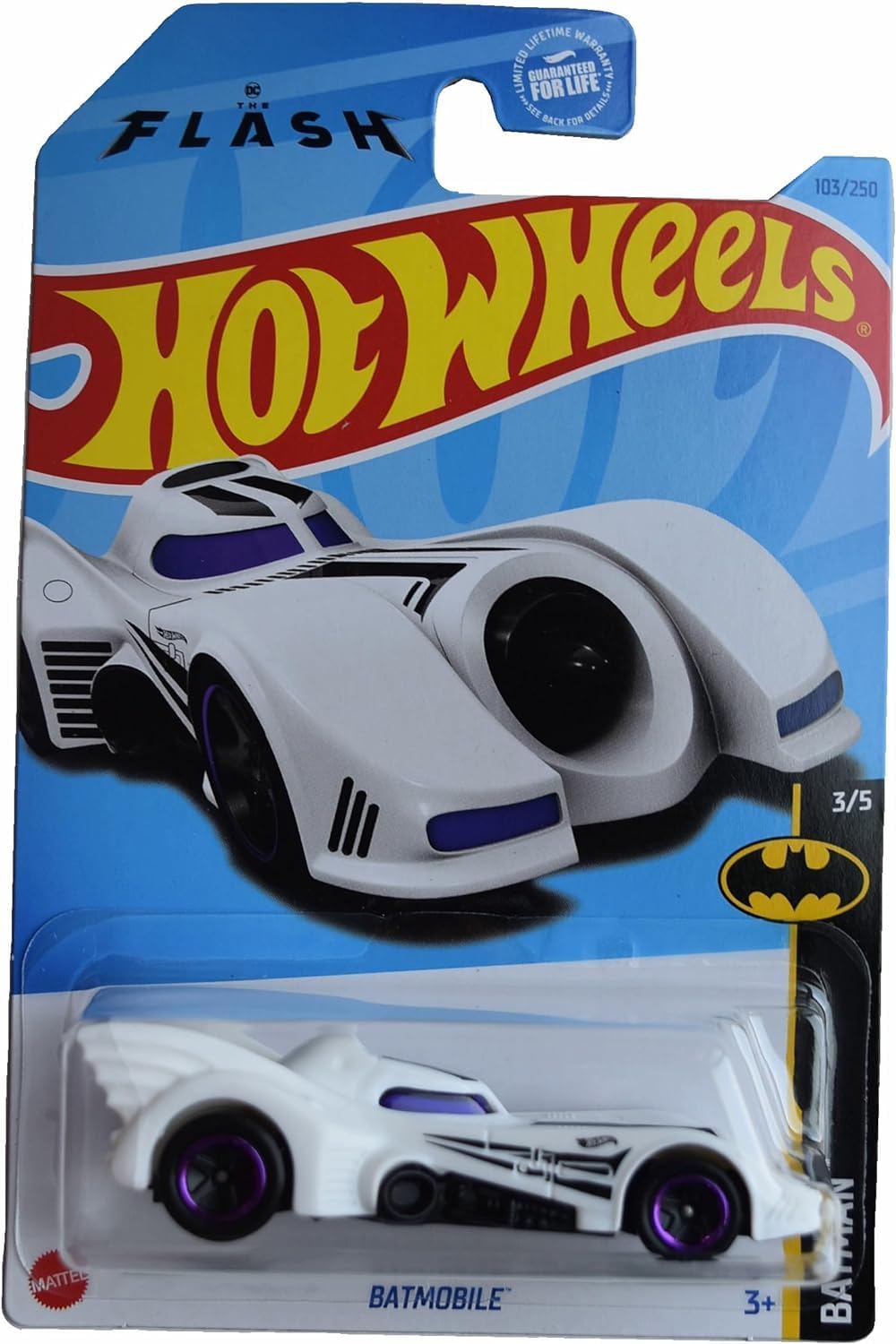 Hot Wheels Batmóvil, Batman 35 Blanco 103250