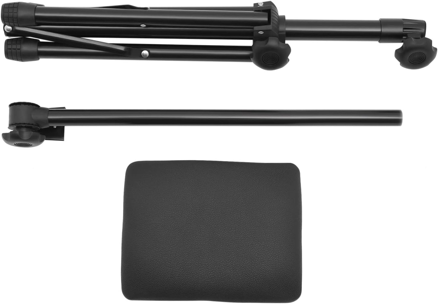 CNCEST Soporte para reposabrazos de tatuaje, trípode plegable, reposabrazos y piernas, trípode con almohadilla de esponja y altura ajustable,