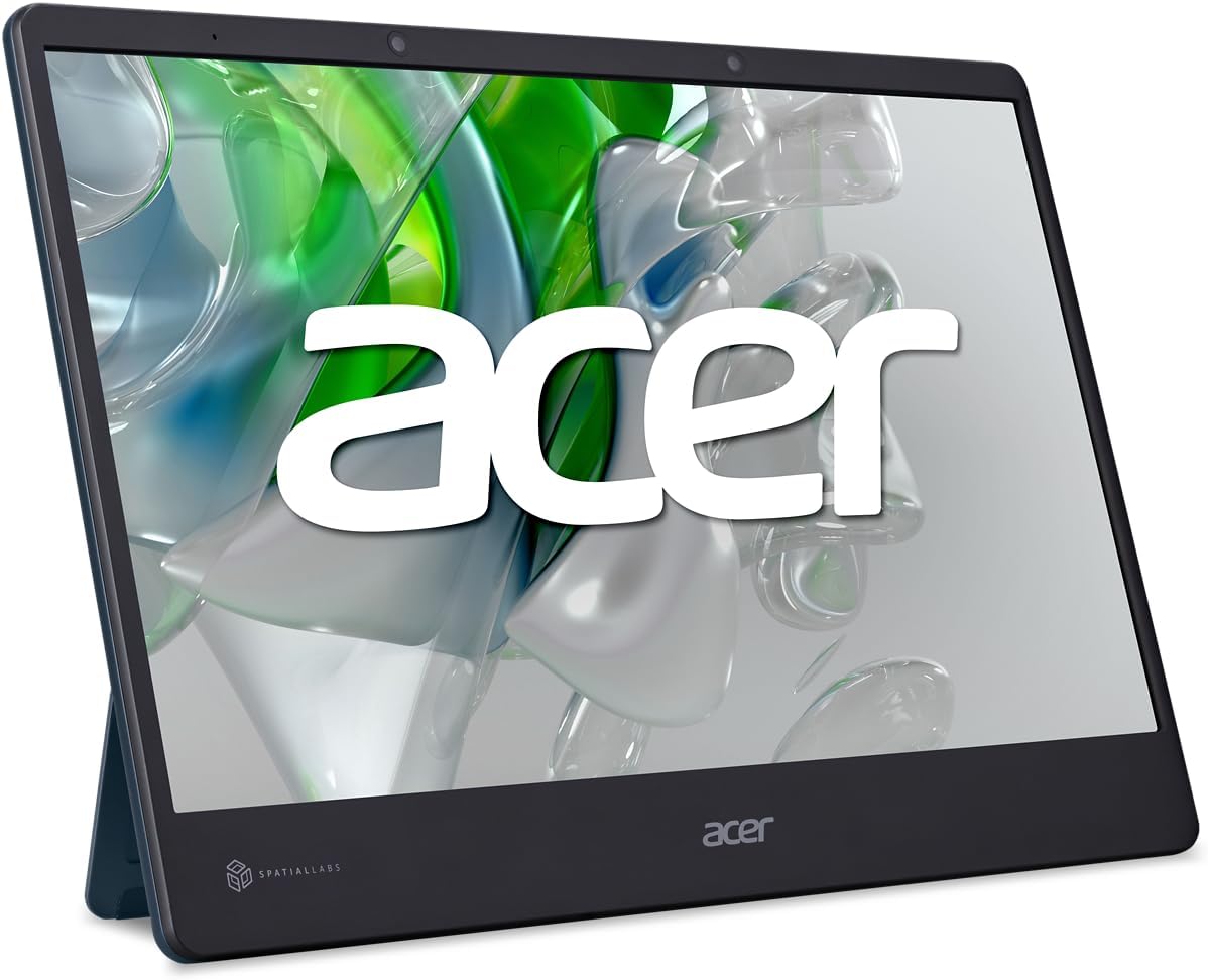 Acer Nitro SpatialLabs View ASV15-1B 15.6″ Ultra HD 3840 x 2160 Pantalla 3D estereoscópica portátil  Diseño ultra delgado  Seguimiento ocular para