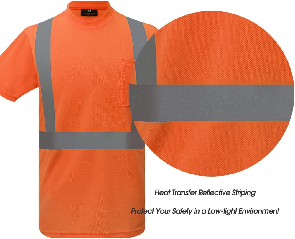 Camisa de seguridad ANSI Clase 2 Camiseta reflectante de alta visibilidad unisex