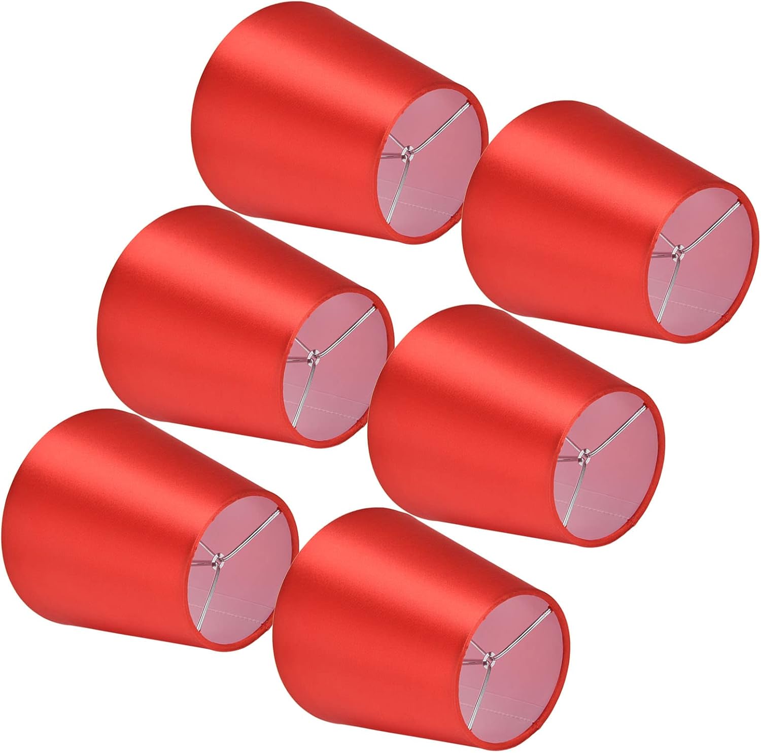 6 pantallas de lámpara pequeña, pantalla de tela, lámpara de mesa, lámpara de techo, pantalla E14, lámpara de pared para habitación, pasillo, hotel,