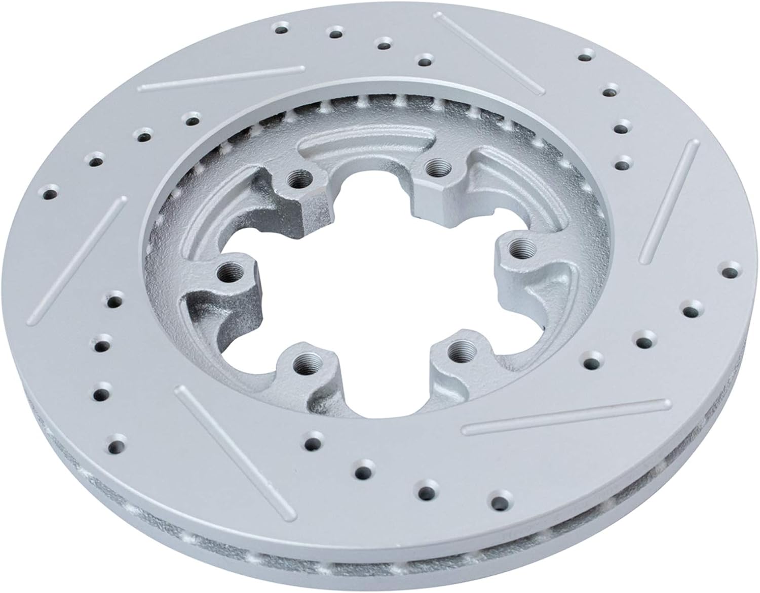 TRQ Pinza de rotor de rendimiento de almohadilla de cerámica delantera y líquidos compatibles con Chevrolet GMC Isuzu