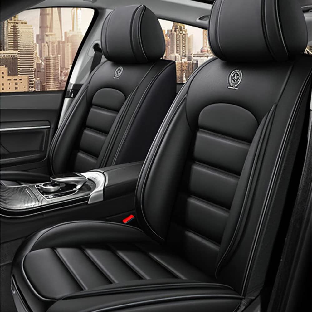 Fundas de asiento de coche para Chevrolet Tracker 1999-2003, impermeable, suave, transpirable, de piel sintética con bolsillos de almacenamiento
