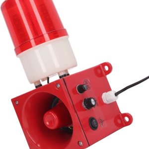 Lámpara de advertencia industrial resistente al agua, alarma visual audible, 120dB, 3 ajuste de volumen, luz estroboscópica de seguridad, luces de Lámpara de advertencia industrial resistente al agua, alarma visual audible, 120dB, 3 ajuste de volumen, luz estroboscópica de seguridad, luces de