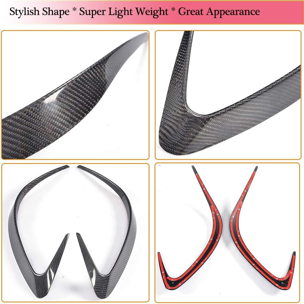MCARCAR KIT Ventilación de parachoques trasero compatible con Mercedes Benz GLE Class C292 Sport Coupe GLE43 GLE63 AMG 2015-2018 personalizado de