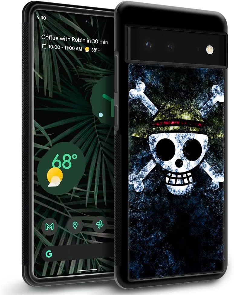 Funda para Google Pixel 7, diseño de huesos con sombrero retro para Google Pixel 7, diseño a prueba de golpes, antideslizante, para Google Pixel 7