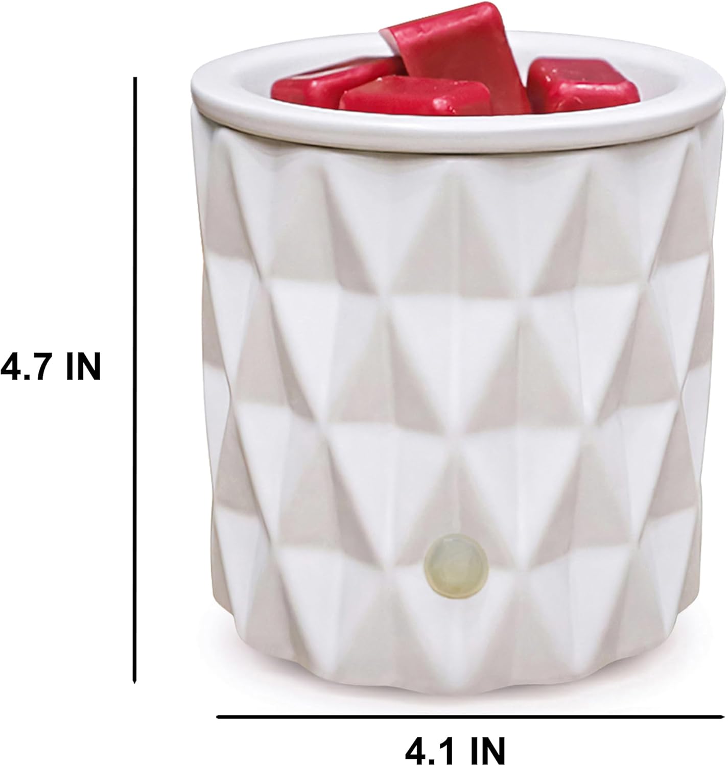 CVHOMEDECO. Calentador eléctrico de velas y fragancias 2 en 1 para velas perfumadas, cera derretida y tartas para refrescar la habitación, idea para