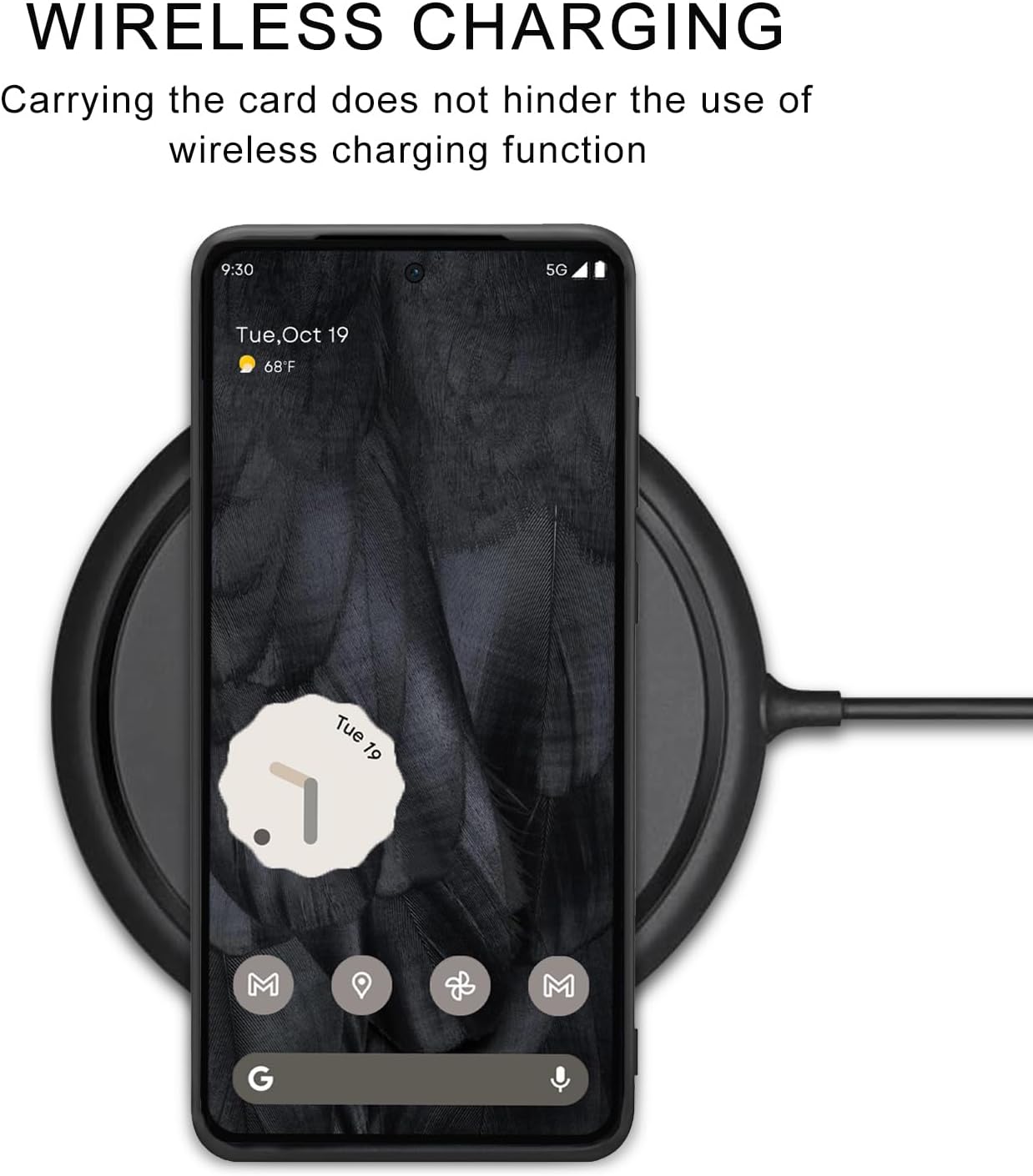 Kowauri Funda para Google Pixel 8 Pro, Funda de piel sintética con ranura para tarjeta de crédito Funda protectora ultra delgada para Google Pixel 8