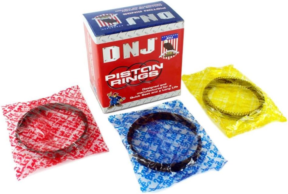 DNJ PR490.20 Anillos de pistón de gran tamaño para 1990-2005  Ford, Kia, Mazda, MercuryEscort, Miata, Protege, Sephia, Tracer  1.8L  DOHC, SOHC  L4