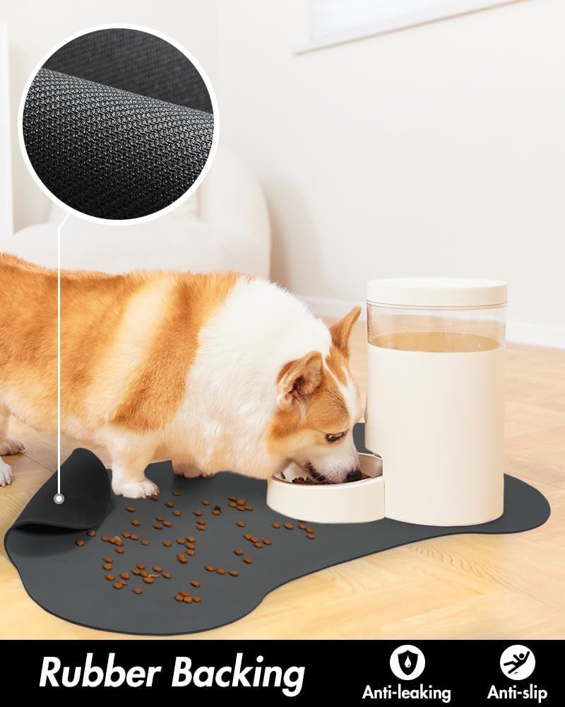 Tapete de alimentación para mascotas  Tapete absorbente para perros y gatos para alimentos y agua  Sin manchas  Secado rápido  Accesorios para