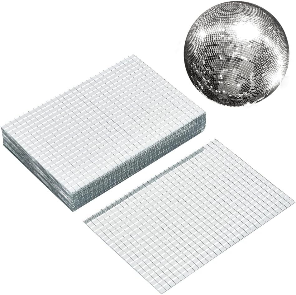 9000 calcomanías de discoteca, azulejos de discoteca autoadhesivos, azulejos de espejo de bola de discoteca para manualidades, calcomanías de
