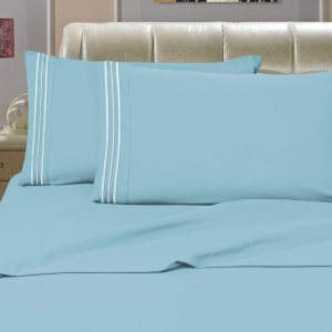 Elegance Linen Juego de sábanas de 1500 hilos tamaño California King, sedosas, suaves, lujosas, de 4 piezas, bolsillo profundo de hasta 16 pulgadas, Elegance Linen Juego de sábanas de 1500 hilos tamaño California King, sedosas, suaves, lujosas, de 4 piezas, bolsillo profundo de hasta 16 pulgadas,