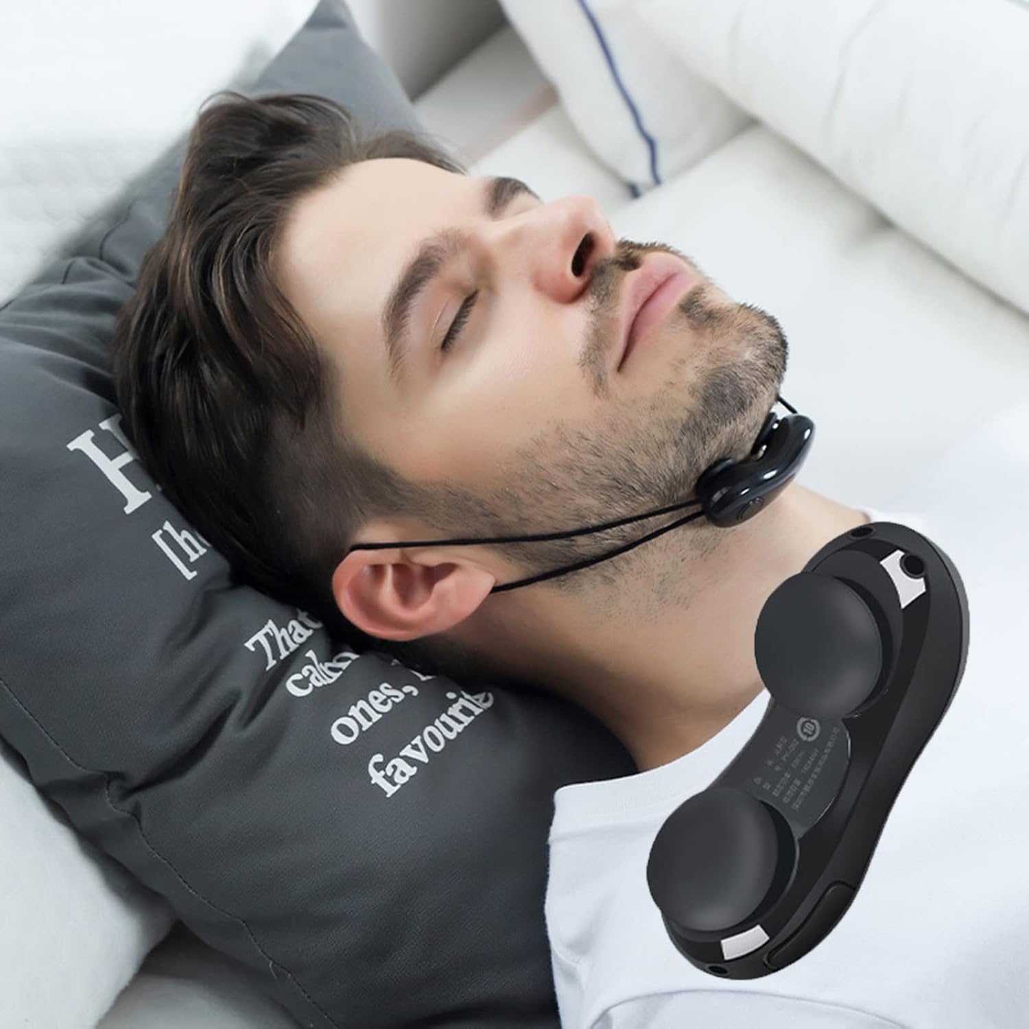 Solución automática de ronquidos para parar ronquidos Solución profesional eléctrica inteligente anti ronquidos con tecnología Bluetooth registra y
