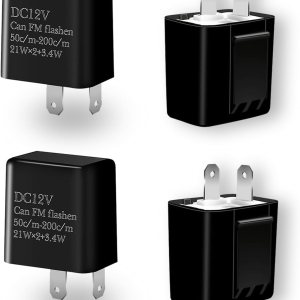 cueclue 4 relés intermitentes para automóvil, DC12V de dos pines LED de frecuencia ajustable, relé de señal de giro de frecuencia ajustable, cueclue 4 relés intermitentes para automóvil, DC12V de dos pines LED de frecuencia ajustable, relé de señal de giro de frecuencia ajustable,