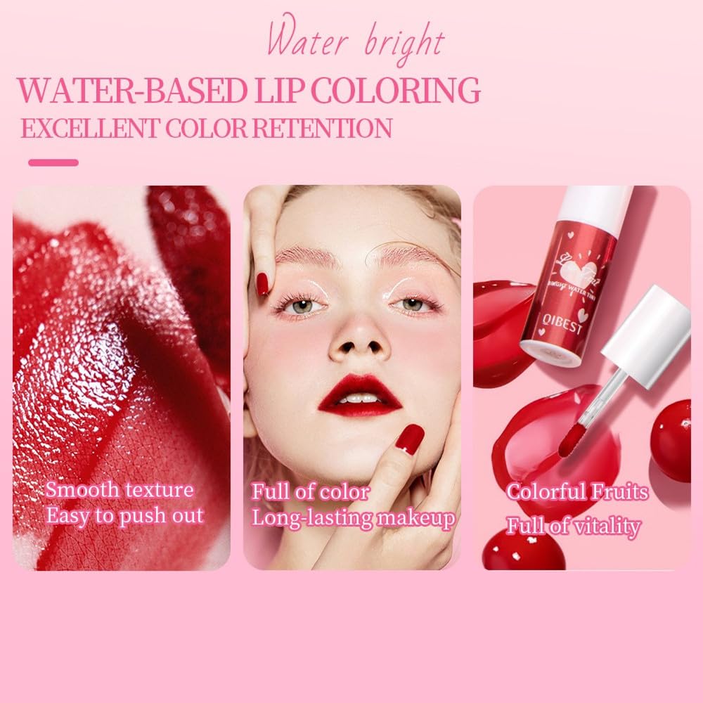 Juego de lápices labiales líquidos de 3 colores, brillo labial de terciopelo, hidratante de larga duración, impermeable, tinte de labios de agua