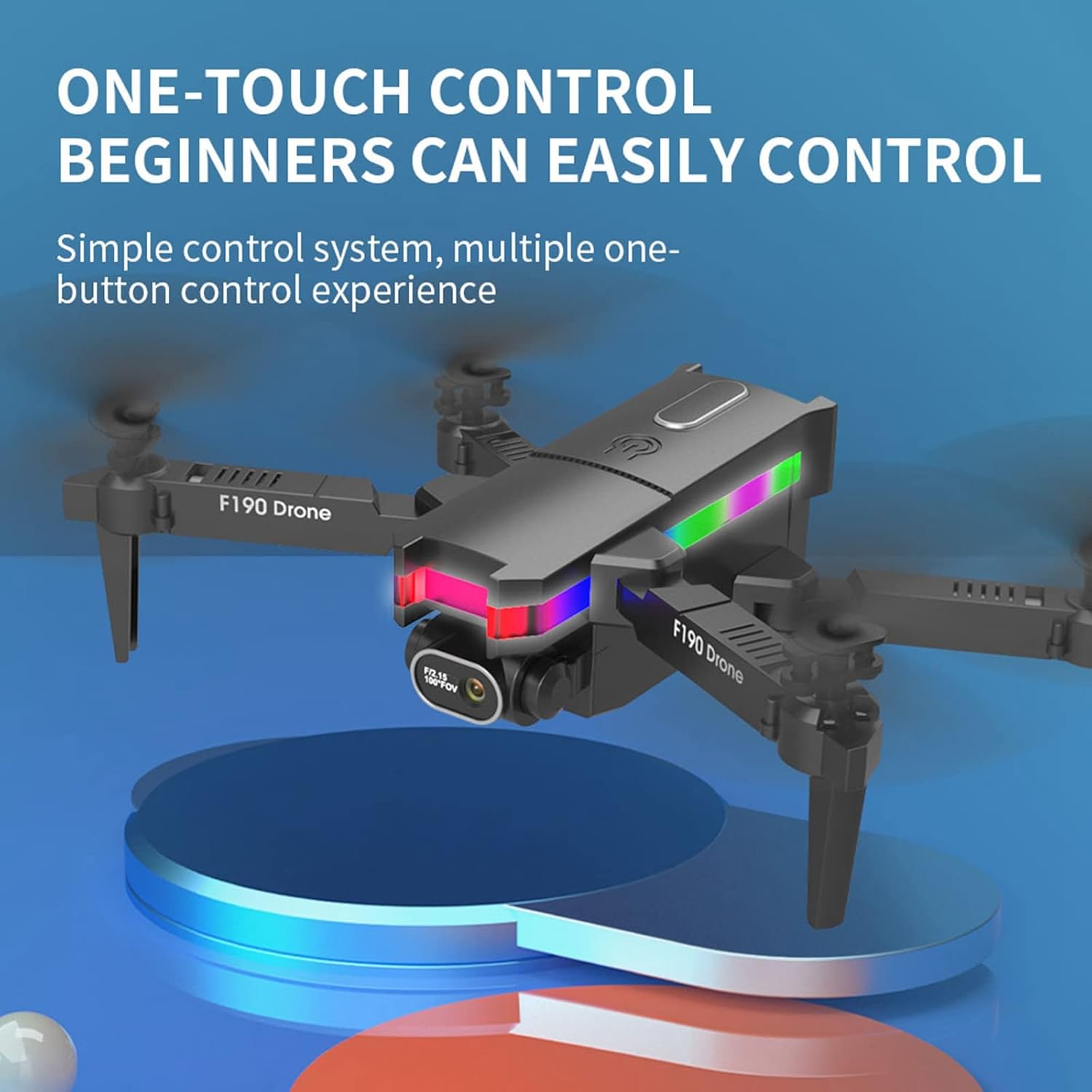 Foldable Pocket Drone with 4K HD Dual Camera Toys Gifts for Adults Kids Beginners Small Drone RC Quadcopter Drone with 2.4G WiFi FPV Live Video