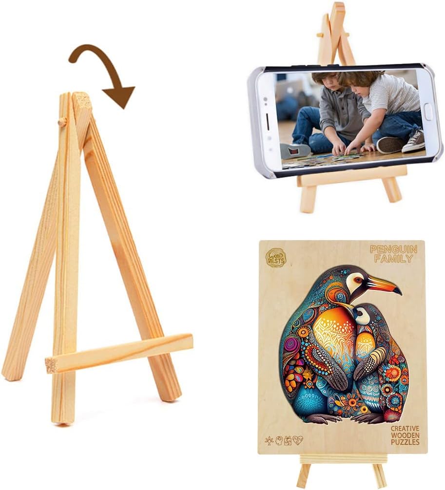 Funnli Rompecabezas de madera para adultos  300 piezas de rompecabezas de madera de pingüino  Rompecabezas de madera de 15.7 x 12.8 pulgadas con
