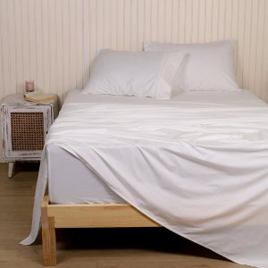 Linenwalas Juego de sábanas de 3 piezas de 100 % algodón percal orgánico de percal puro, fresco y fresco, para colchones de hasta 16 pulgadas de Linenwalas Juego de sábanas de 3 piezas de 100 % algodón percal orgánico de percal puro, fresco y fresco, para colchones de hasta 16 pulgadas de