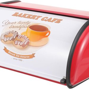 Angoily Caja de almacenamiento de pan para guardar pan de cocina, contenedor de bagel de almacenamiento de pan, soporte para pan, soporte para pan, Angoily Caja de almacenamiento de pan para guardar pan de cocina, contenedor de bagel de almacenamiento de pan, soporte para pan, soporte para pan,