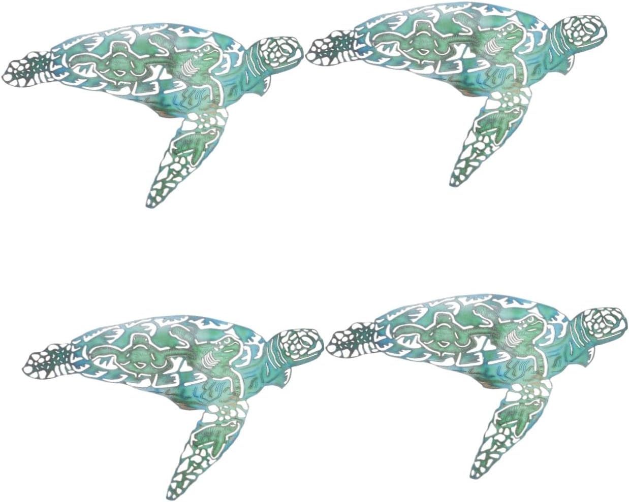 4pcs Mediterranean Ocean Wall Hanging mariposas decorativas sea Decor Ocean Animals Tortoise Decor Pond Decor Backyard Decor Realistic Animal