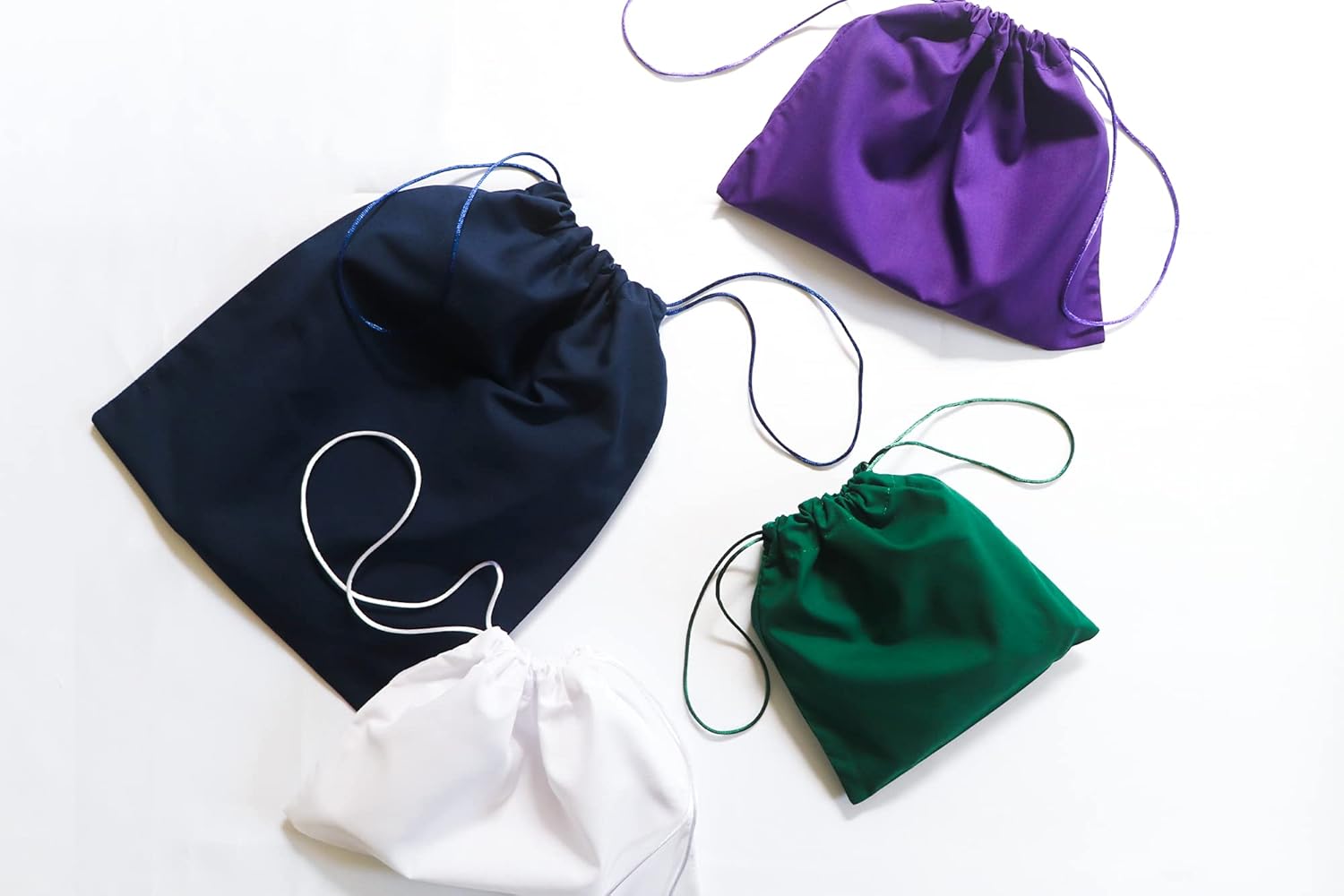 17×22″ White Handmade in USA Cotton Polyester Colors Drawstring Dust Bag for Handbag, Sneakers, Clothes, Accessories, Travel, Storage, gift or