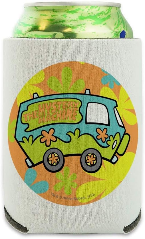 Scooby-Doo The Mystery Machine – Enfriador de latas – Funda aislante plegable para bebidas – Soporte aislado para bebidas