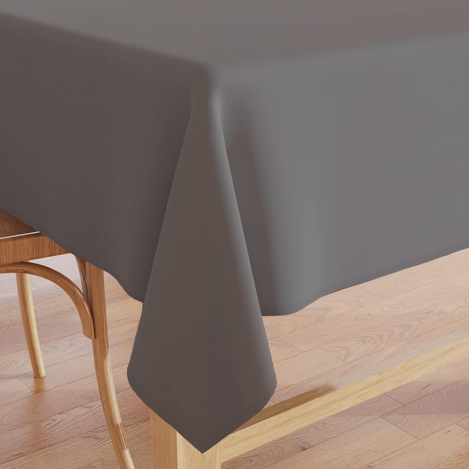 Encasa Homes – Mantel de lona de algodón de color liso, para cenas familiares, festivales, fiestas en interiores y exteriores y uso diario, 100%