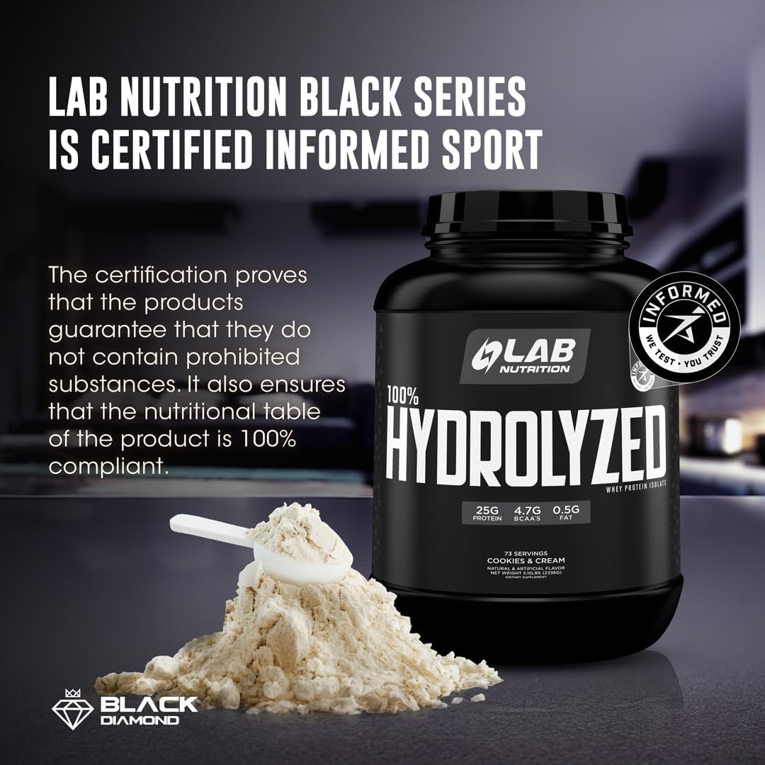 Aislado de proteína de suero 100% hidrolizado (2 libras, sabor a chocolate) 0.88 oz de proteína, desarrolla músculo, crecimiento muscular magro,