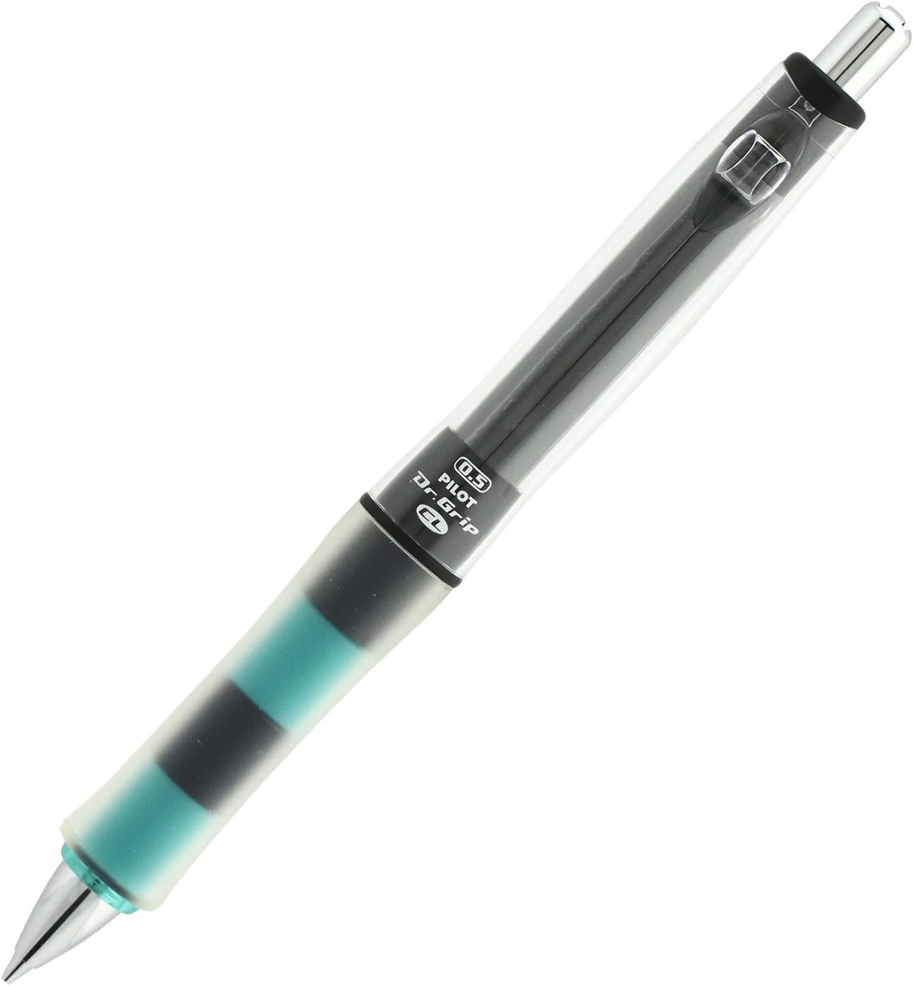 Pilot HDGCL50R-PBMG – Lápiz mecánico, Dr. Grip CL Play Border 0.020 in, negro x verde menta