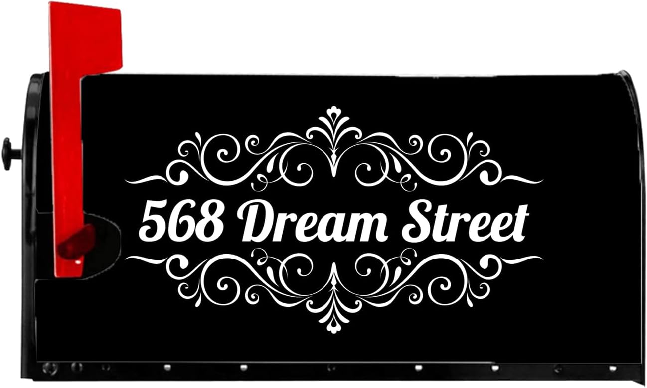 Cubiertas de buzón personalizadas, números personalizados, dirección de calle, buzón, tamaño estándar, número de casa, buzón, para decoración de
