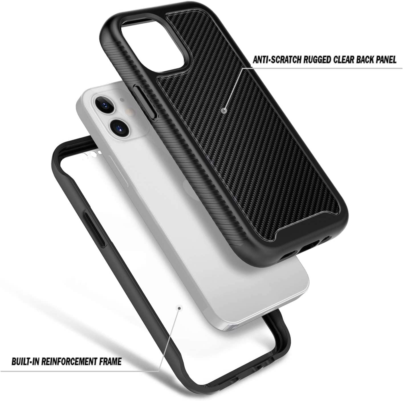 NGB Supremacy Funda compatible con iPhone 12 Mini (5.4 pulgadas), cuerpo completo con protector de pantalla integrado, protección resistente,