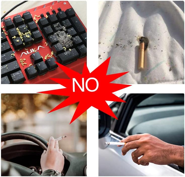 Anti ceniza tubo humo la cubierta del cigarrillo portátil cenicero tapa al aire libre conducción viaje cigarrillo titular