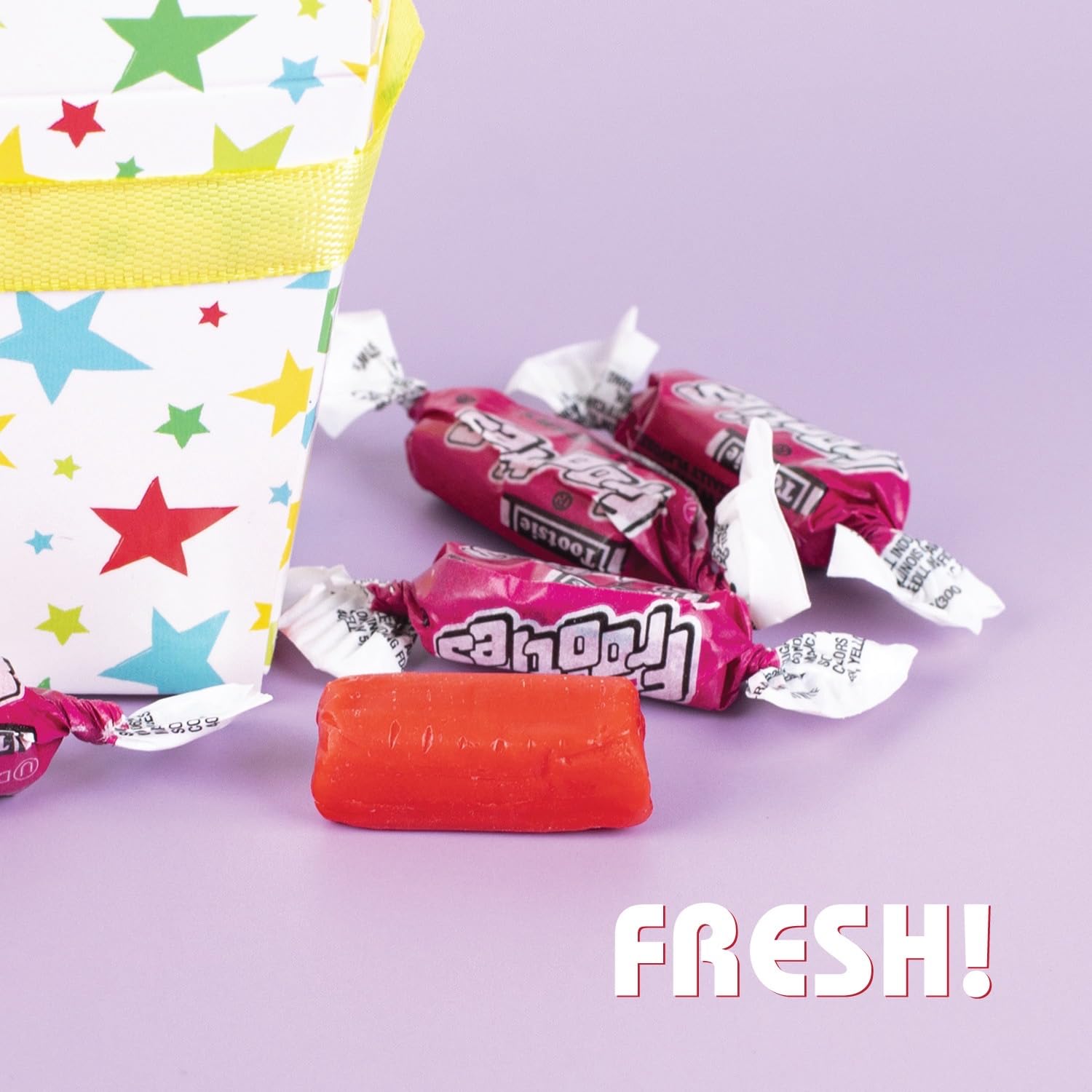 Tootsie Rolls Fruit Chewy Candy – Caramelos masticables de frutas perfectos y deliciosos Tootsie Rolls para Pascua, aperitivos y compartir,