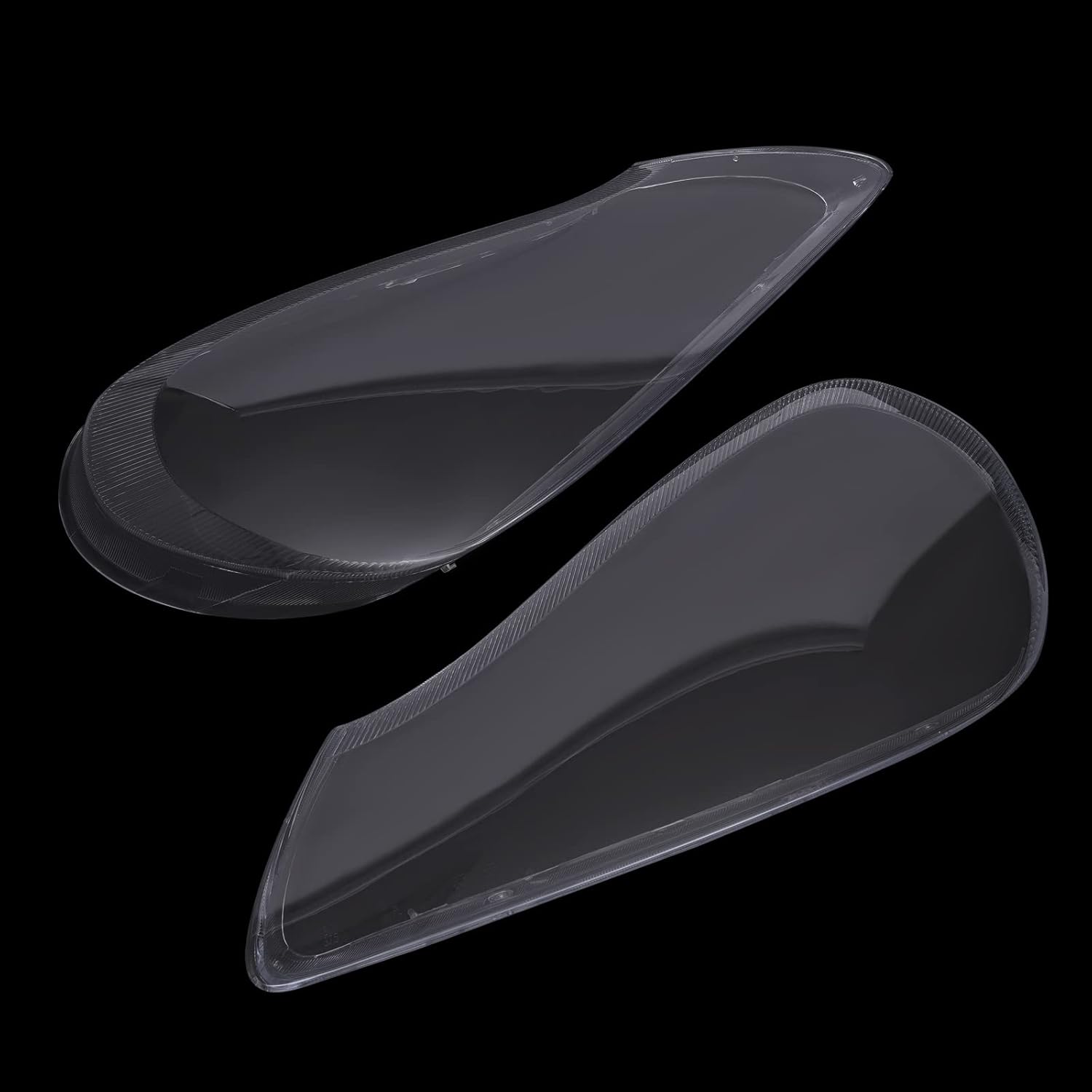 CNCEST Par de fundas de lente de faros delanteros, izquierdo y derecho, repuesto de pantalla para faros delanteros, compatibles con Porsche Cayenne
