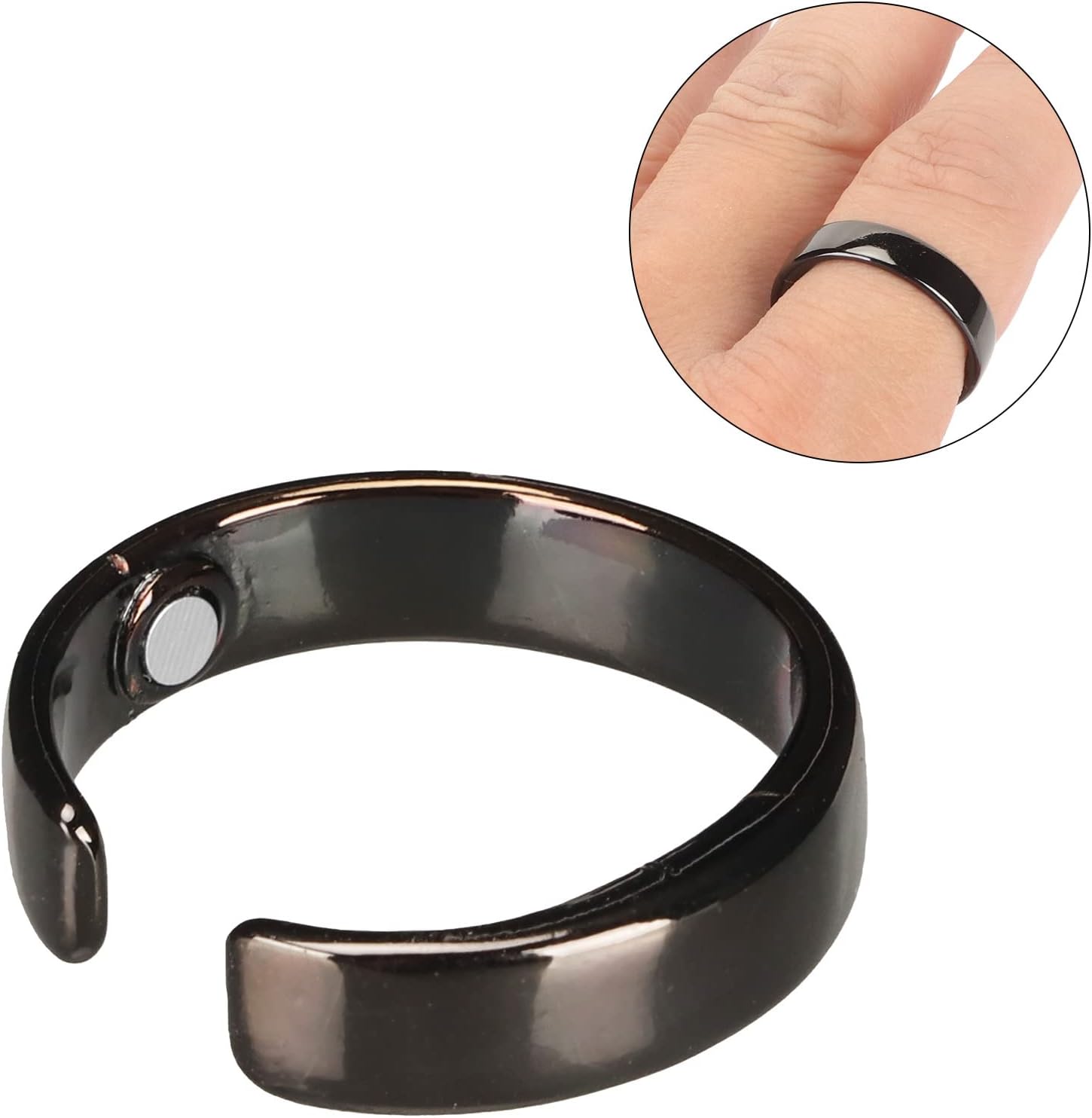 Anillo antironquidos para hombres y mujeres, anillo de prevención de ronquidos, ayuda para dormir ajustable para aliviar la fatiga, anillo de