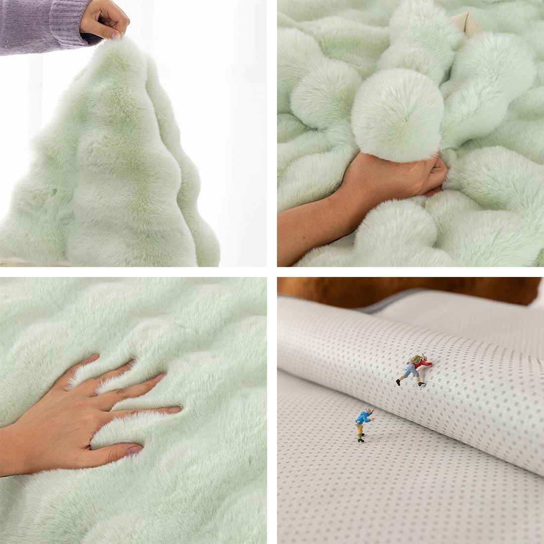 vctops Funda de felpa de piel sintética gruesa de lujo, ultra suave, antideslizante, funda de sofá mullida y esponjosa, protector de muebles para