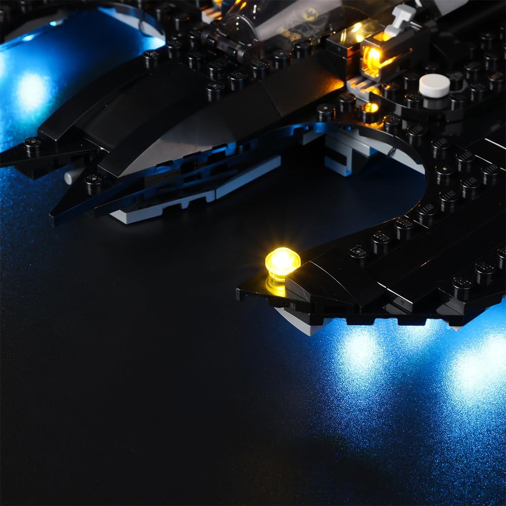 Kyglaring Kit de iluminación LED (sin modelo) diseñado para Lego DC Batwing Batman vs The Joker 76265 DC Super Hero Model Kit de construcción – sin