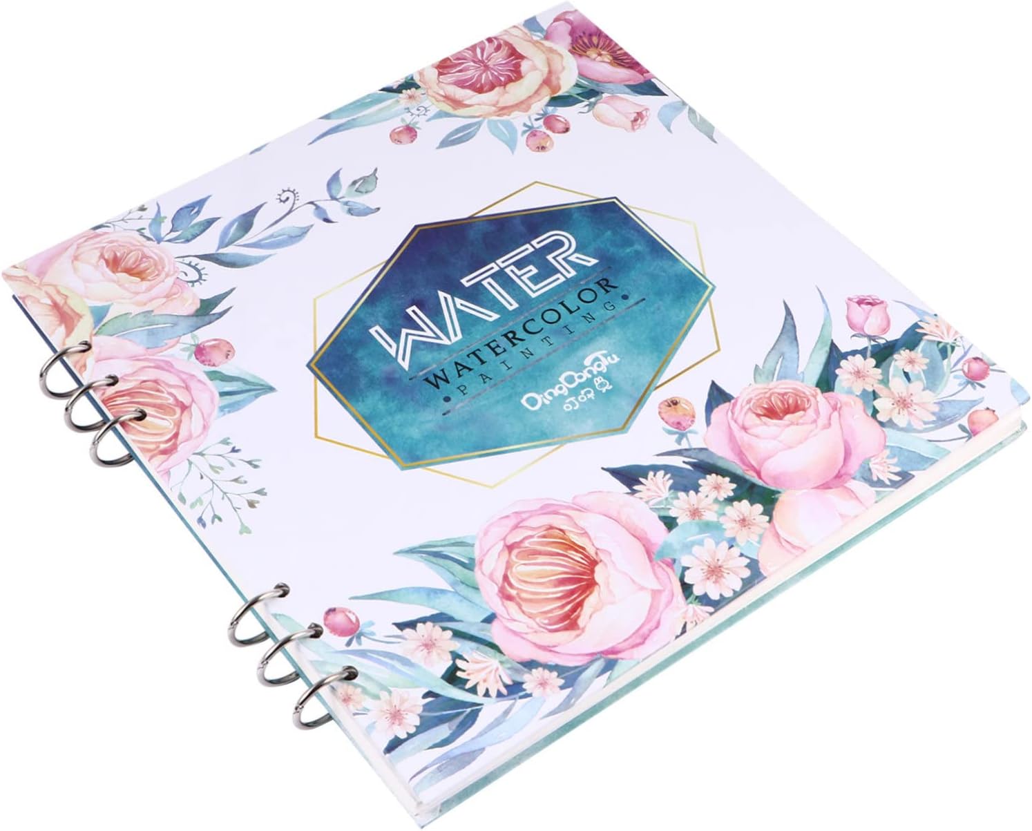 VILLCASE 1 unid libro de dibujo Kraft cubierta cuaderno de dibujo de Navidad cuaderno de bocetos en espiral, bloc de dibujo de fiesta de Navidad,