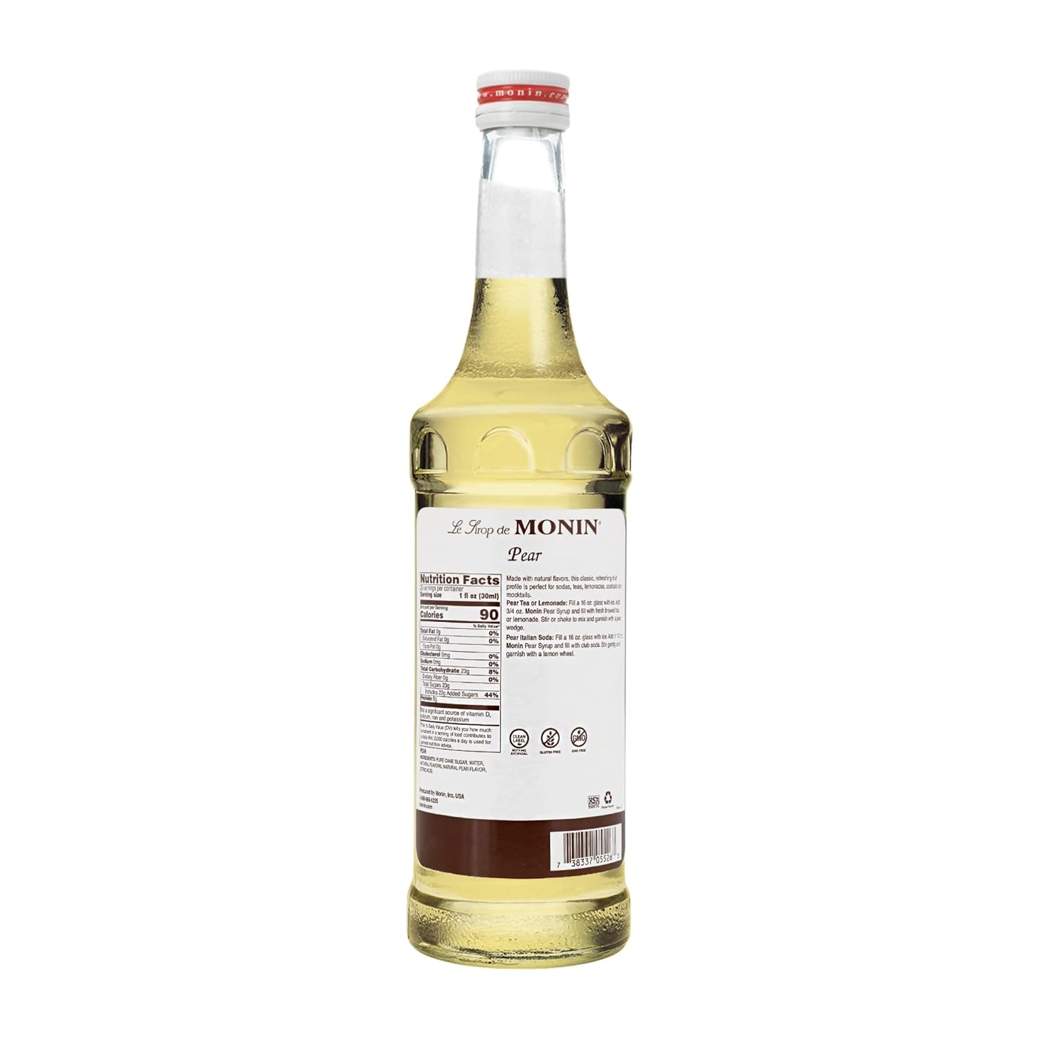 Monin Jarabe de pera, 25.4fl oz