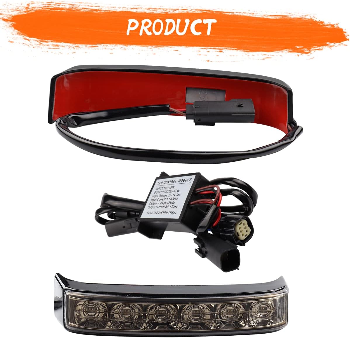 Luces traseras para bolsa de sillín, luz de freno trasera roja para Harley Touring, Sportster, Dyna, Street Glide Road King 2014-2022