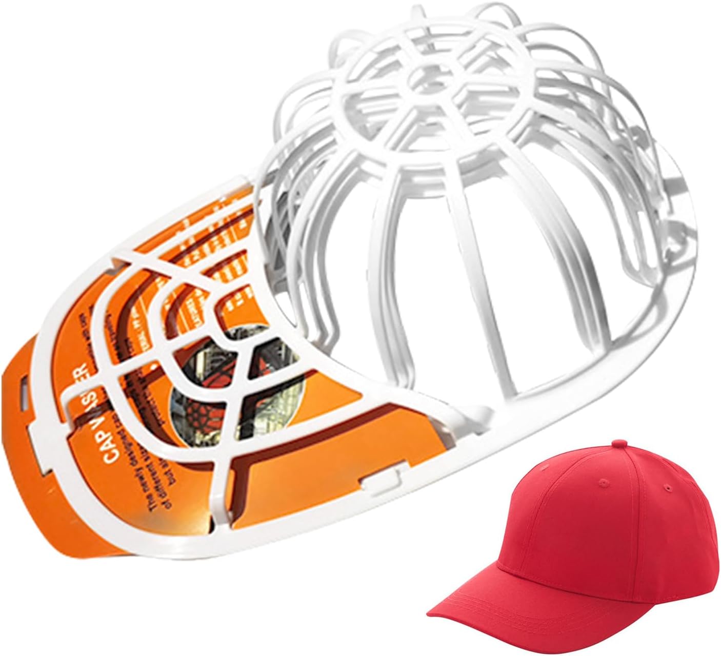 FAIRAH Arandela de sombreros, paquete de 2 soportes de almacenamiento de gorras de béisbol, limpiadores portátiles de gorras de béisbol, jaula de