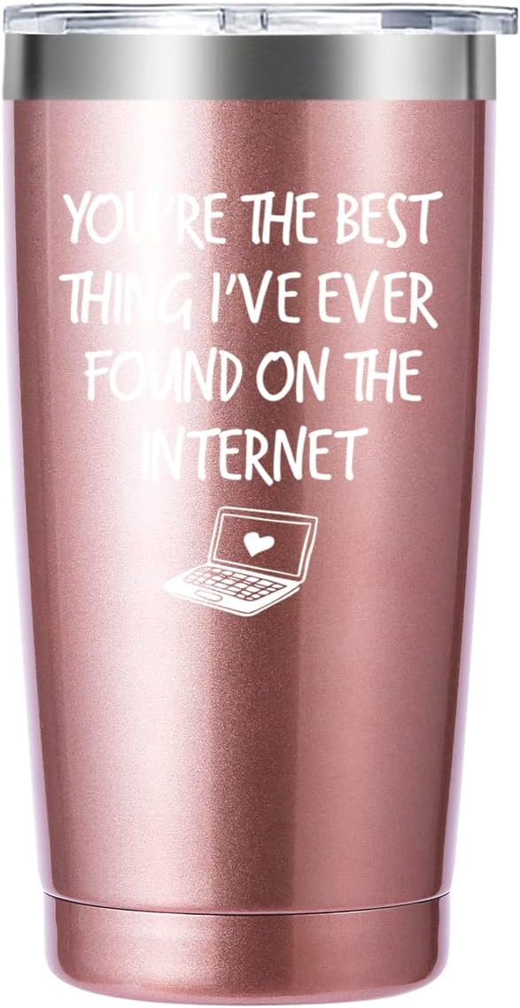 Regalos de vaso de 20 onzas con texto en inglés You are the Best Thing (You are the Best Thing) de 20 onzas. Regalos de aniversario y San Valentín