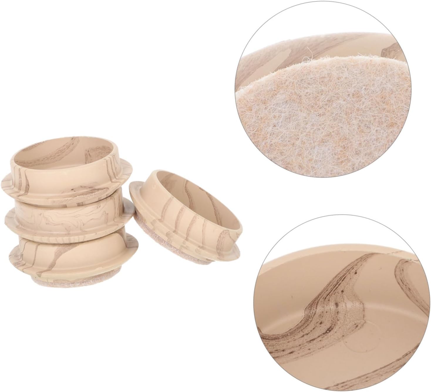 4 piezas de ruedas fijas deslizantes de piernas móviles suaves, copas redondas para muebles, extremos de goma para sillas, posavasos de silicona,
