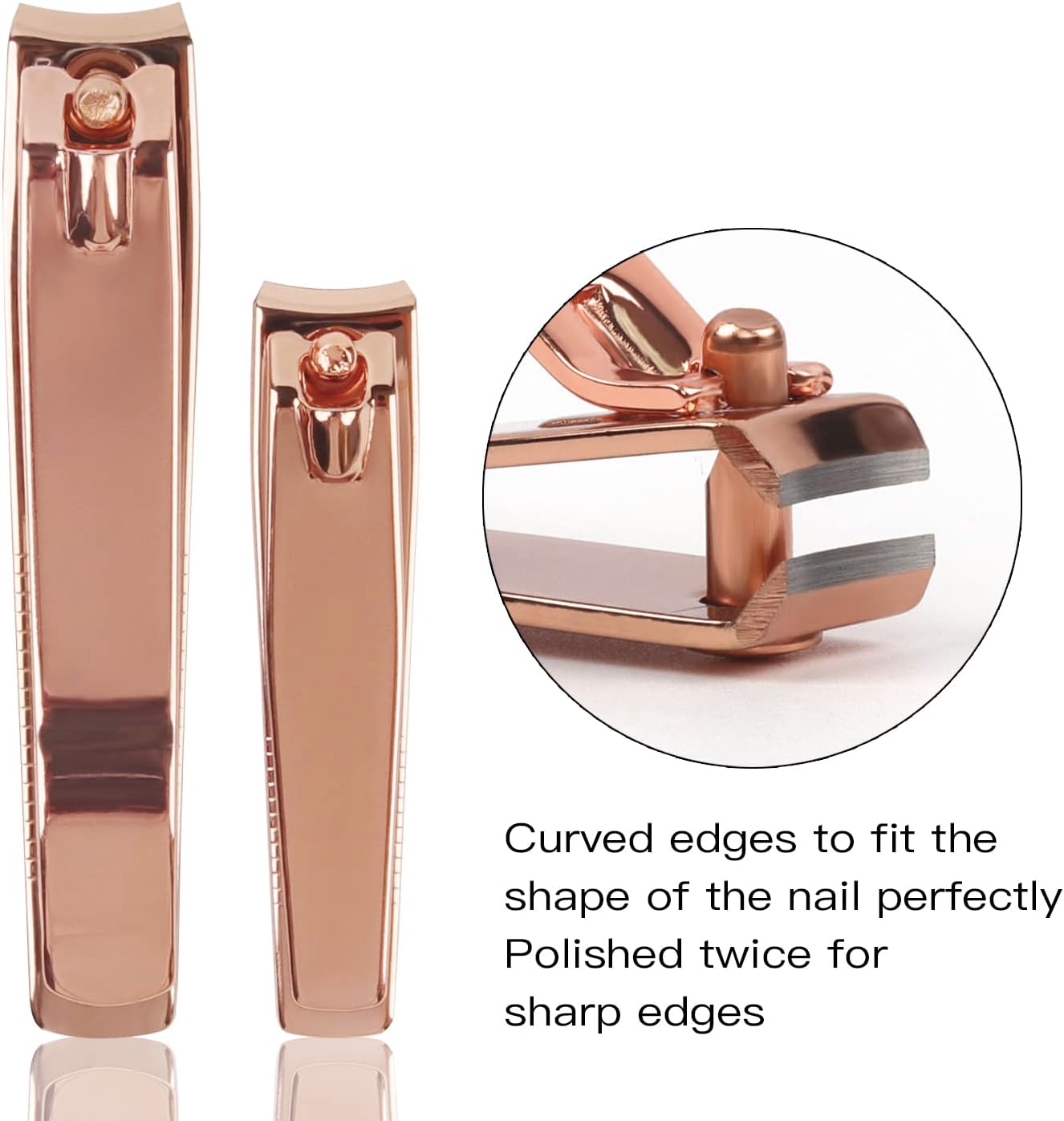 Rocutus Tijeras de uñas portátiles para adultos, cortaúñas para pedicura, tijeras pequeñas para el hogar, tijeras de manicura para pies,