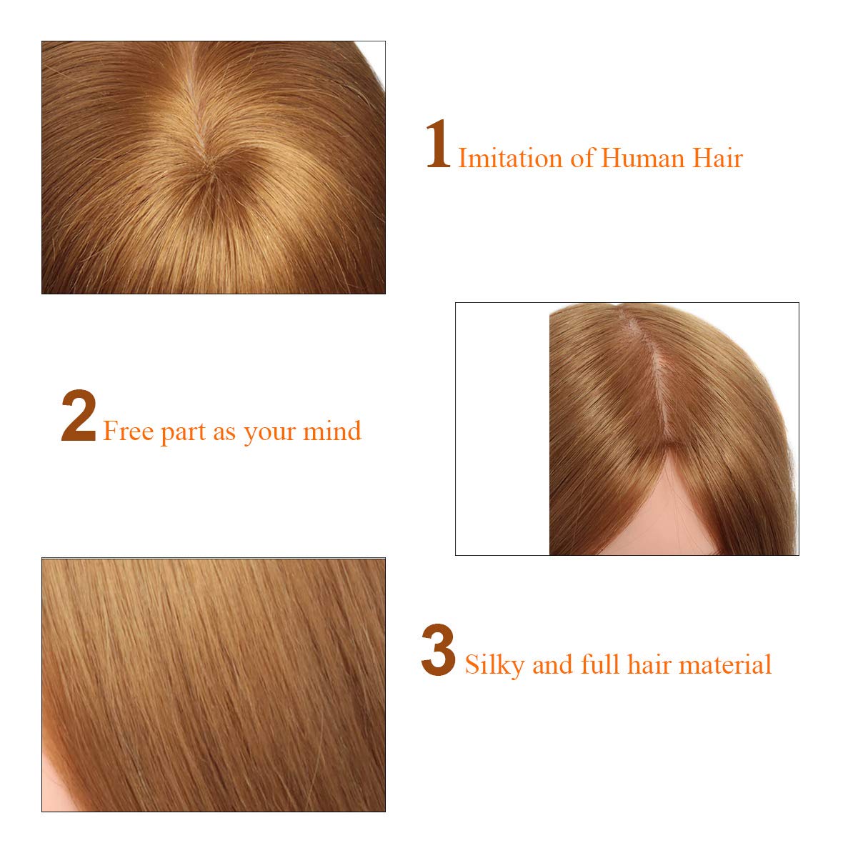 Cabeza de maniquí de 20 pulgadas 60% cabello humano de formación de peinado cabeza maniquí cosmetología cabeza de peluquería entrenamiento de