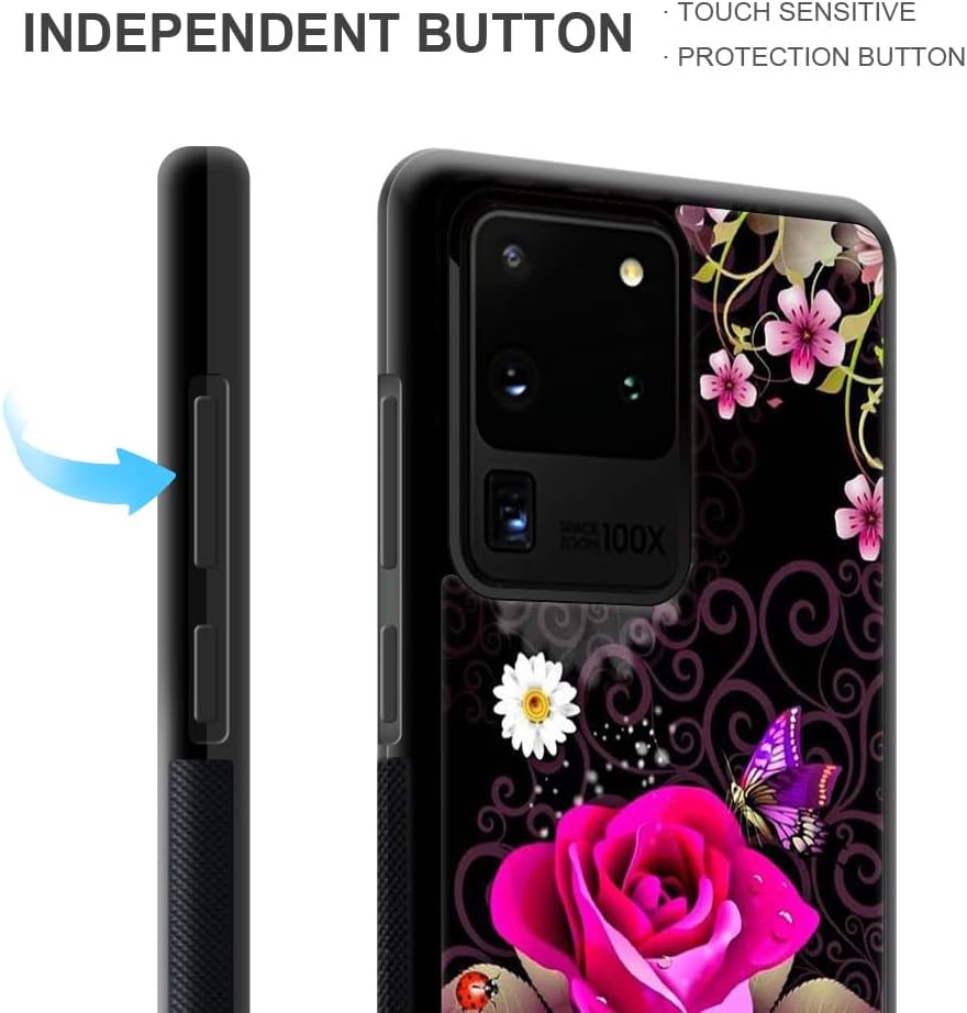 ZHEGAILIAN Funda compatible con Samsung Galaxy S20 Ultra, funda de poliuretano termoplástico suave compatible con Galaxy S20 Ultra de 6.9 pulgadas y