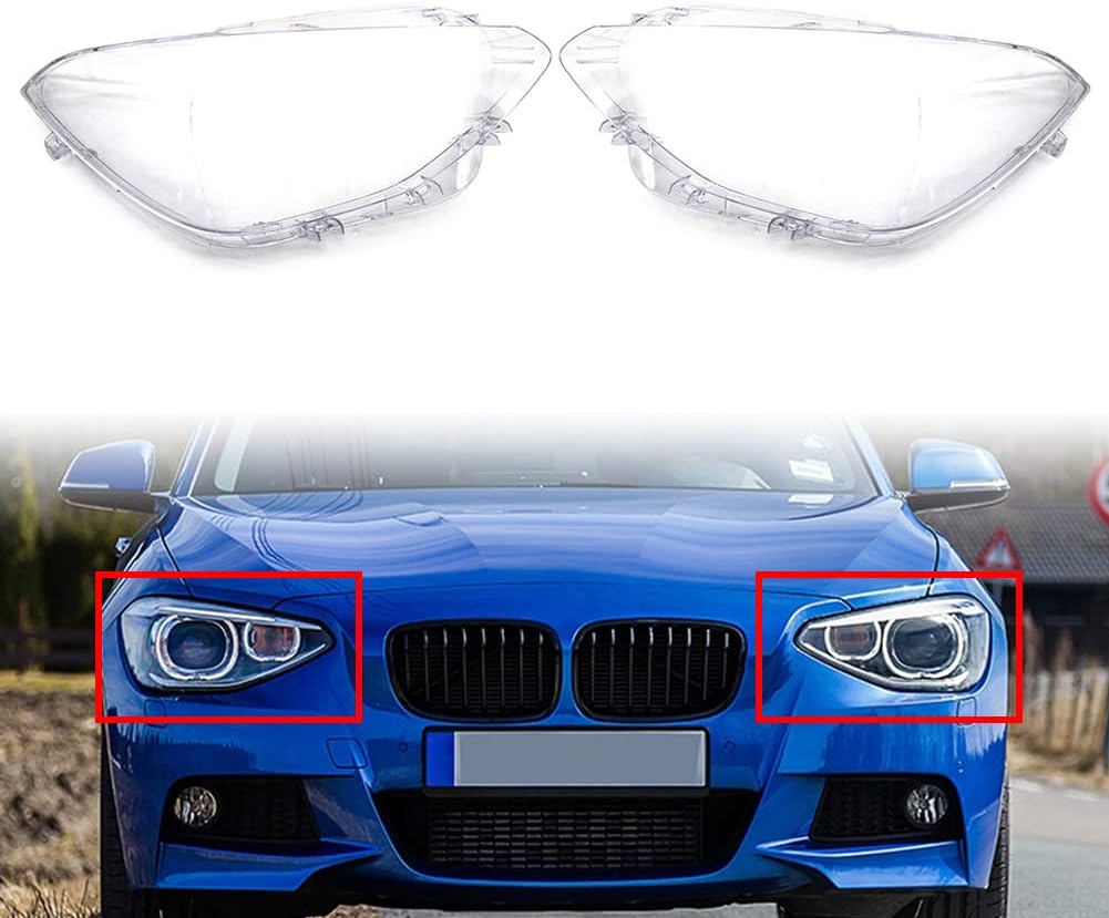 Zhisheng – Cubierta transparente para lente de faros delanteros, lado izquierdo y derecho, pantalla de repuesto para BMW Serie 1 F20 116i 118i 120i
